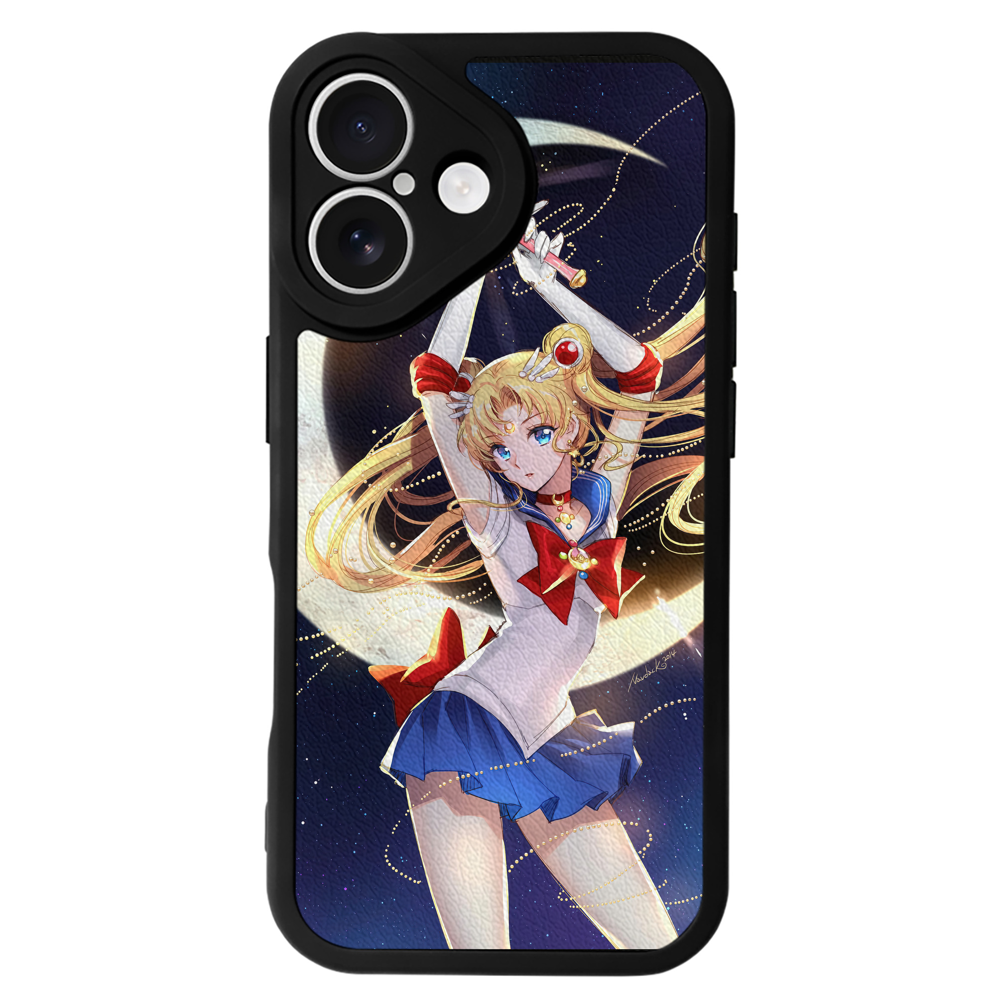 （画像用） 美少女戦士セーラームーン Sailor Moon 【iPhone 16シリーズ対応】シリコンスマホケース（レザー調） 材質：シリコン